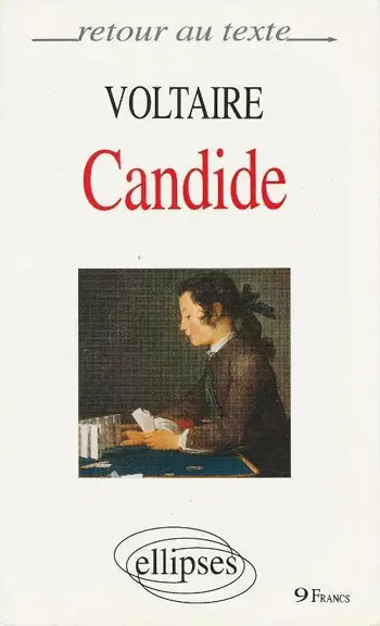 couverture du livre Candide de voltaire (1759) 