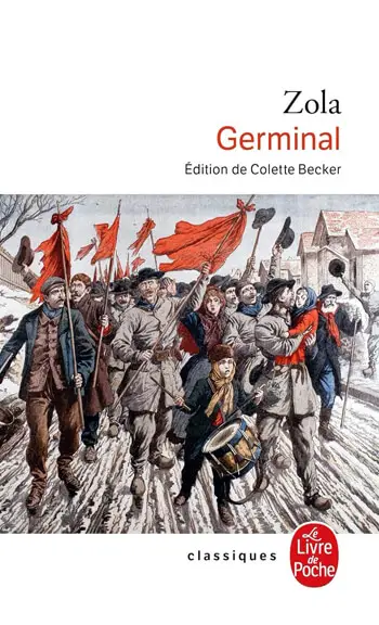 Couverture du live Germinal d'Émile Zola (1885) 