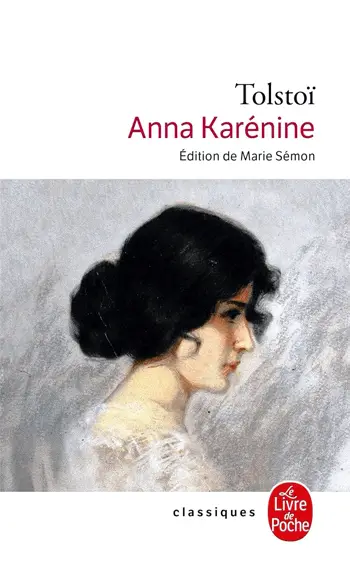 couverture du livre tolstoi anna karénine une illustration d'une femme de profil